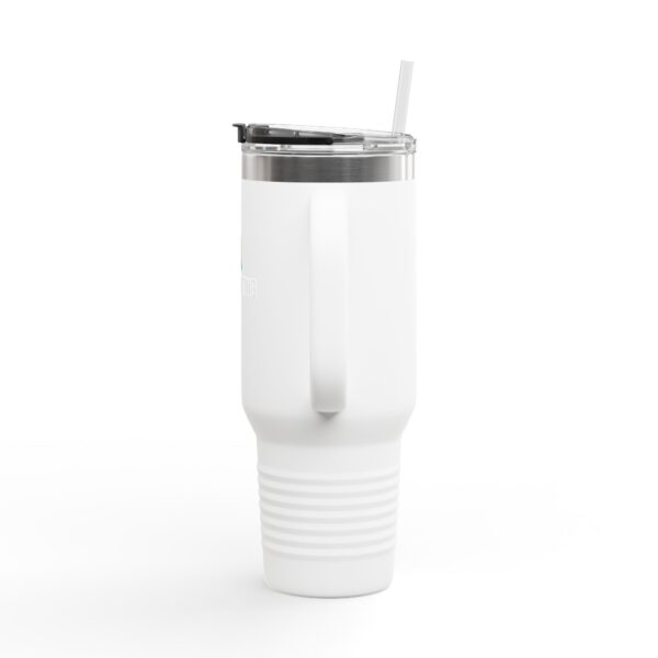 Insulated Travel Mug - 40oz with Stop Overcomplicating Python Design