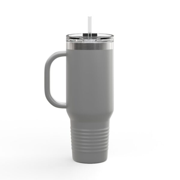 Insulated Travel Mug - 40oz with Stop Overcomplicating Python Design
