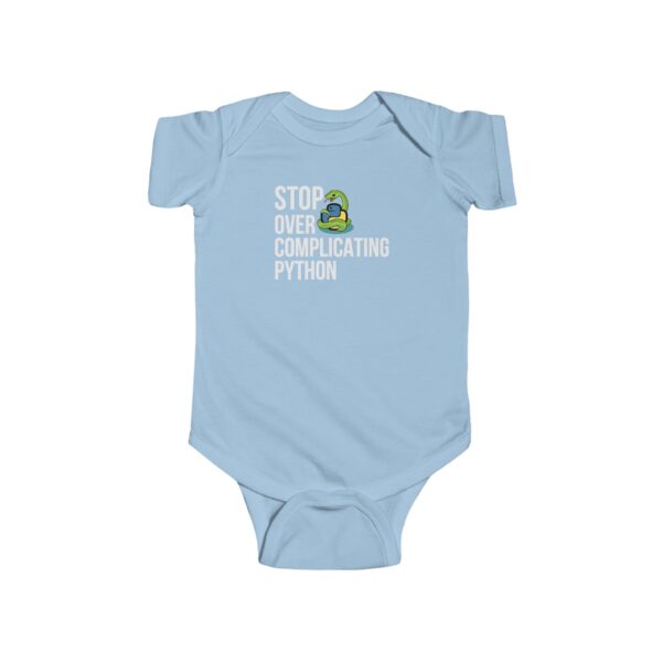 Infant Bodysuit - Python-Themed 'Stop Over Complicating Python'
