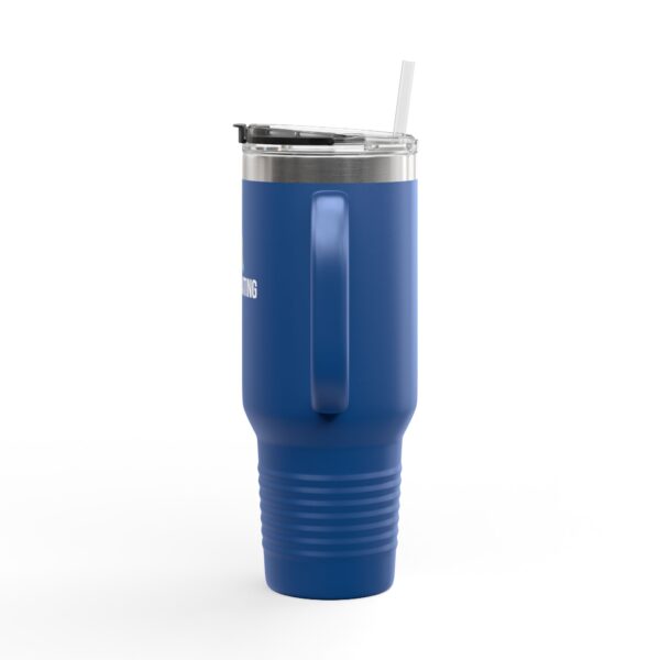 Insulated Travel Mug - 40oz with Stop Overcomplicating Python Design