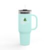 Insulated Travel Mug - 40oz with Stop Overcomplicating Python Design