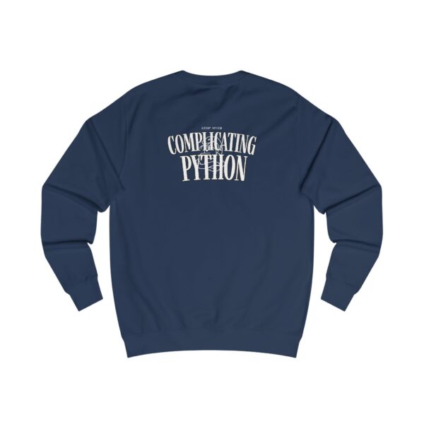 Funny Unisex Sweatshirt - 'Complicating Python' for Programmers