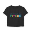 Python Quote Women's Baby Tee - Stop Over Complicating - Cute and Casual Top