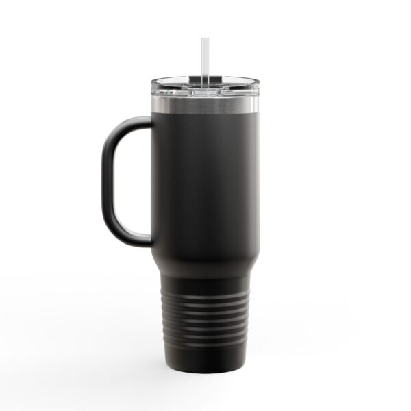 Insulated Travel Mug - 40oz with Stop Overcomplicating Python Design