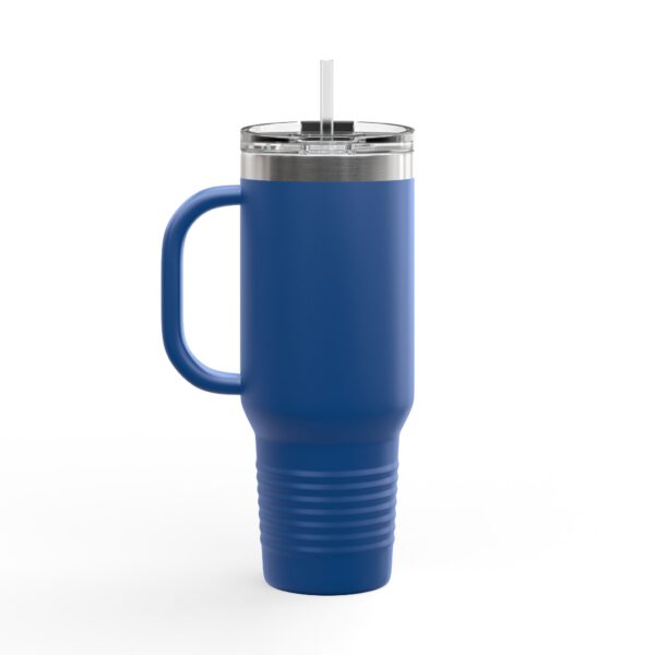 Insulated Travel Mug - 40oz with Stop Overcomplicating Python Design