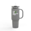 Insulated Travel Mug - 40oz with Stop Overcomplicating Python Design