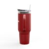 Insulated Travel Mug - 40oz with Stop Overcomplicating Python Design