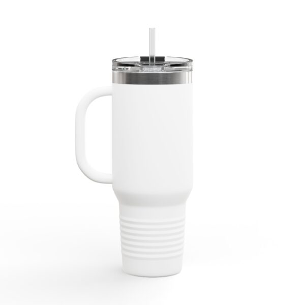 Insulated Travel Mug - 40oz with Stop Overcomplicating Python Design
