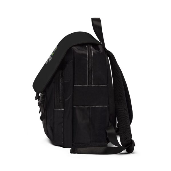 Shoulder Backpack - Black Casual Stop Overcomplicating Python Print