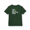 Kids Stop Over Complicating Python Tee - Fun Coding T-Shirt for Young Programmers