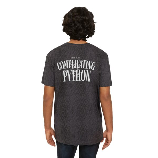 Men's Tee - Python Humor 'Stop Over Complicating Python'