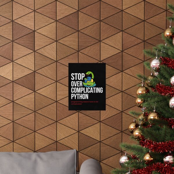 Stop Over Complicating Python Poster