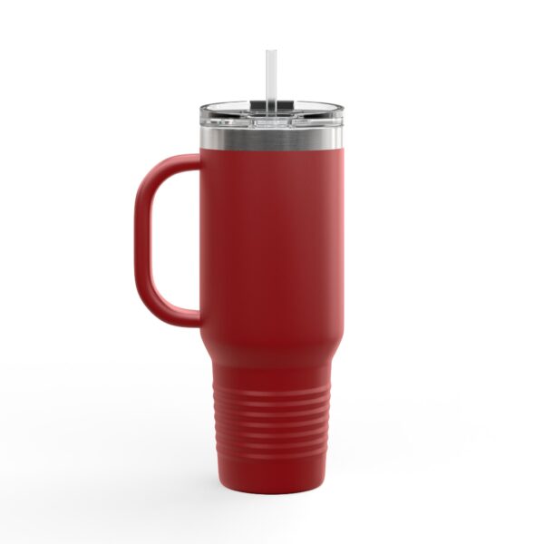 Insulated Travel Mug - 40oz with Stop Overcomplicating Python Design