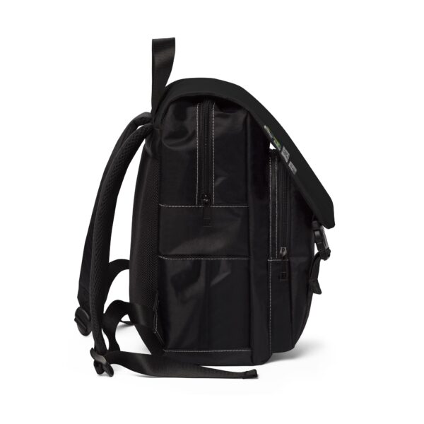 Shoulder Backpack - Black Casual Stop Overcomplicating Python Print